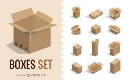 3D boxes set