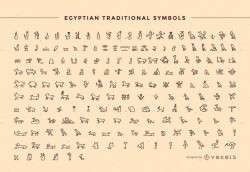 Egypt Traditional Symbol Pack Outline