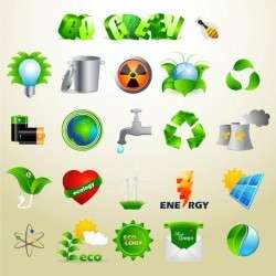 Exclusive Green Ecology Icon Set