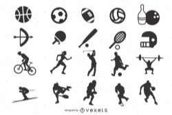 Flat Minimal Sports Icon Pack