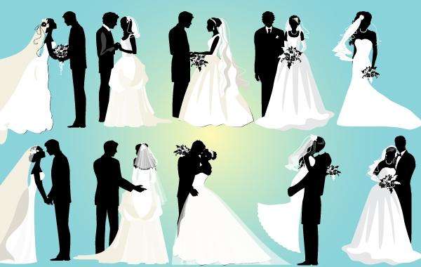 Marriage Couple Black and White Pack