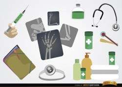 Medical Cartoon element set