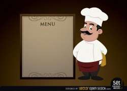 Menu template with Chef