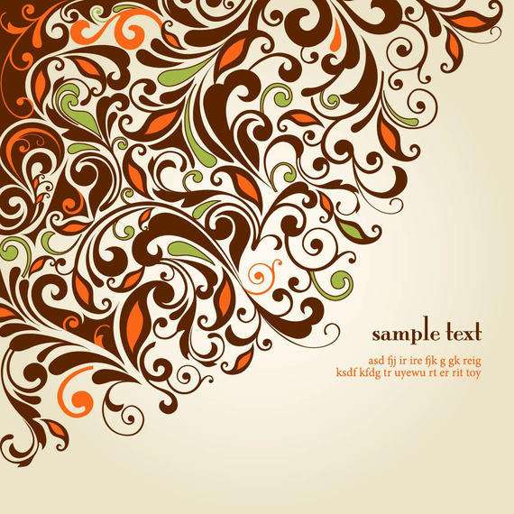 Vintage Floral Template Background