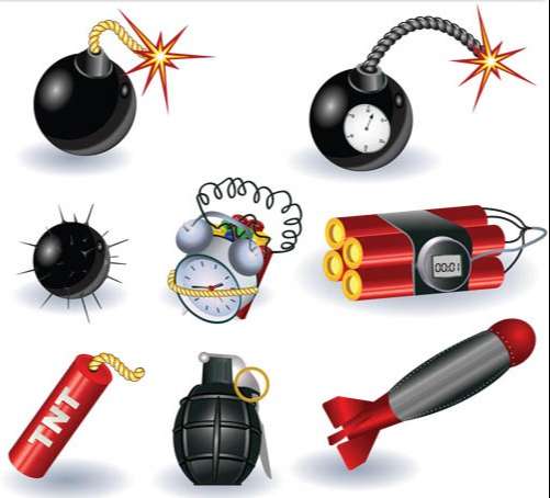 Explosive graphic vectors png