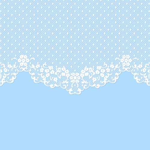 lace wedding blue vector 01