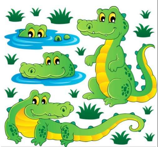 Cute Crocodiles vector