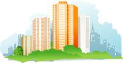 City high-rise buildings