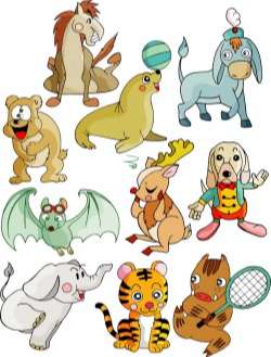 Cute cartoon animal series