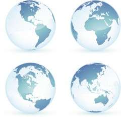 Earth globe Vector