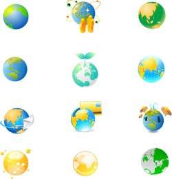 Office supplies – Globe Vector