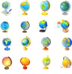 Office supplies – Globe Vector