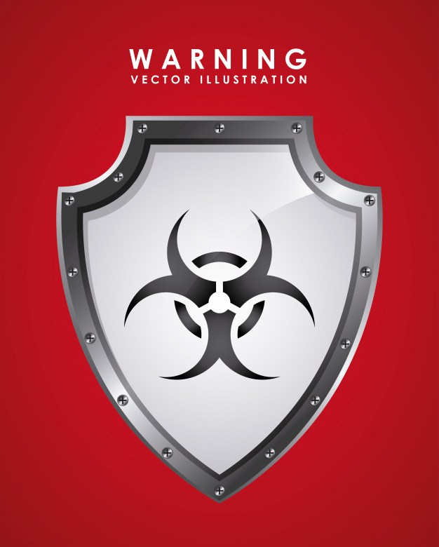 Caution signal over red