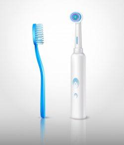 Realistic toothbrushes set