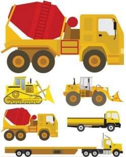 Heavy Machinery graphic vectors
