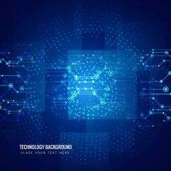 Abstract technology background design illustration