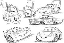 cars birthday coloring pages