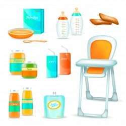 Baby feeding 3d set
