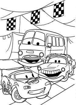 cars birthday coloring pages