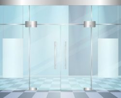 Glossy modern doors composition