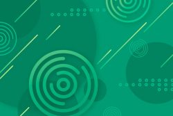 Green abstract geometric background