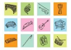 Hand Drawn Music Instrument