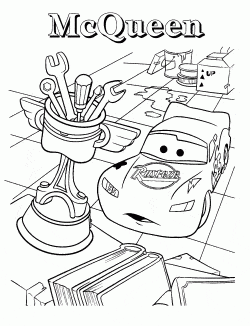 cars birthday coloring pages