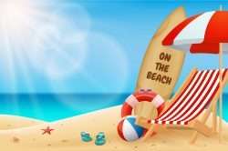 Seascape horizontal background