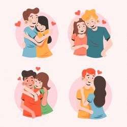 Valentine’s day couple collection