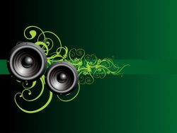 vector music speaker