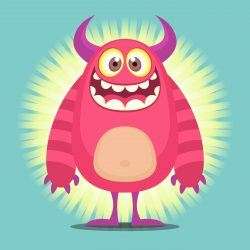 Cute Cartoon Troll Character Illustration