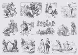 Gray Vintage Cartoons