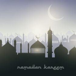 Ramadan landscape background
