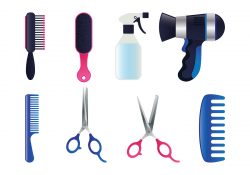 Realistic Salon Tools Set