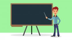 Teacher flat illustration