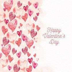 Watercolor valentine’s day wallpaper