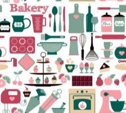 Baking tool seamless background