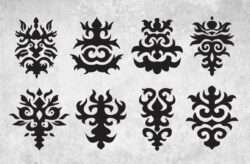 Baroque Symbols Vector Pack