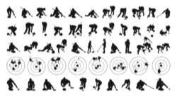 Black Silhouettes of Curlers