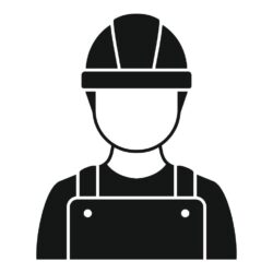 Construction man icon