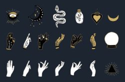Hand Drawn Magical and Esoteric Elements