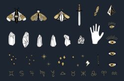 Hand Drawn Magical and Esoteric Elements 01