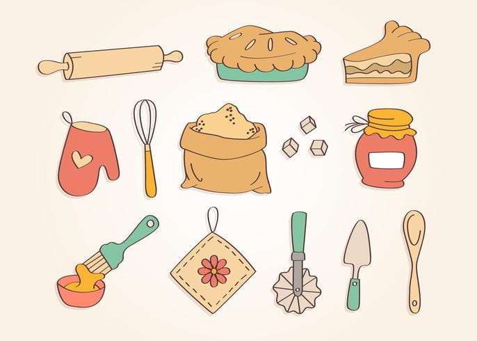 Pie Ingredients Vector png