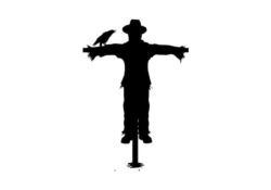 Scarecrow Silhouette Vector
