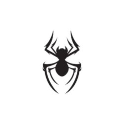 Spider icon logo vector design