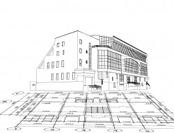 Construction line drawing Vector