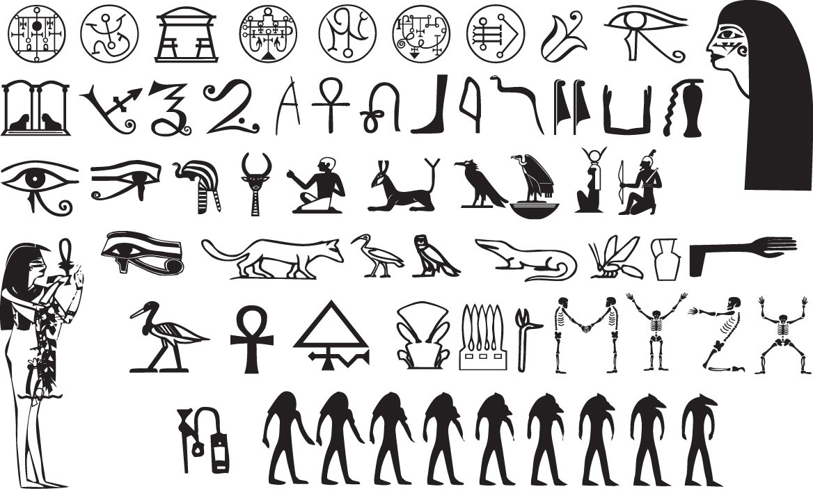 Egypt symbols Vector png