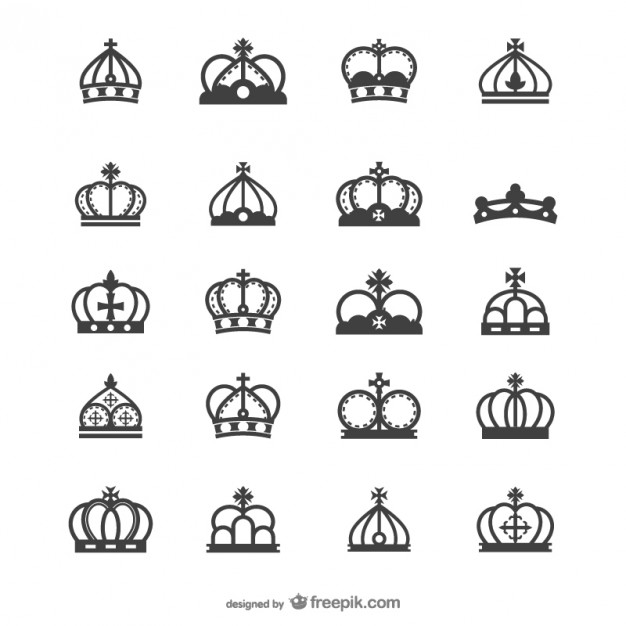 european crown silhouette   vector  Vector | Free Download