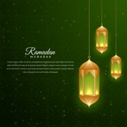 Ramadan background with lamp