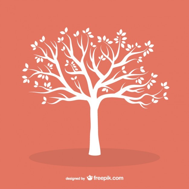 White tree with leaves  Vector | Free Download